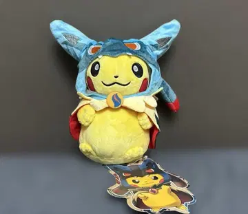 [새상품급] 포켓몬 메가 루카리오의 판초를 입은 피카츄 봉제 인형