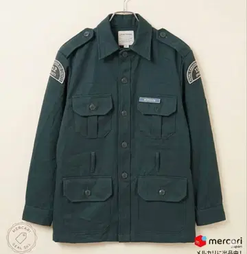 [실물] 캐나다 공군 사관후보생 필드 자켓 패치 부착 네이비 L 상당