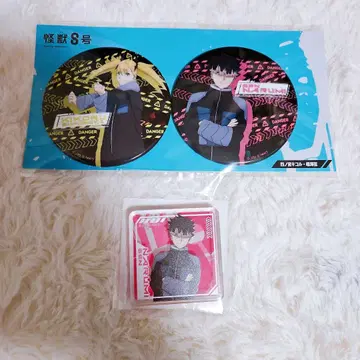 괴수 8호 나루미 겐 시노미야 키코루 캔뱃지 아크릴 블록