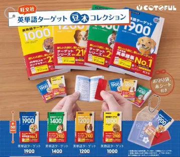 오분샤 영단어 타겟 콩도서 컬렉션 가챠 전 4종 풀컴플리트 세트