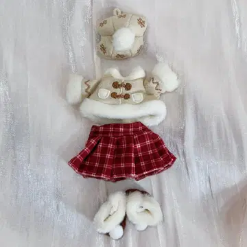 리나벨 코스튬 크리스마스 봉제 인형 의류 10cm