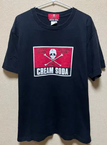 CREAM SODA/해골 T셔츠/ROCK/블랙 블랙 T셔츠 XL