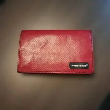 FREITAG 레드 코인 케이스/동전 지갑 명함 카드