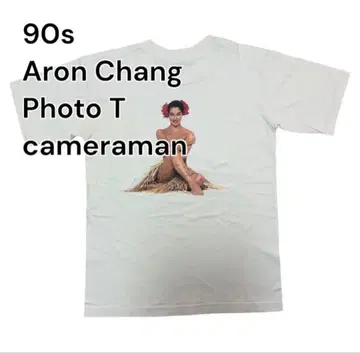 90s Aron Chang 포토 티셔츠 하와이 빈티지