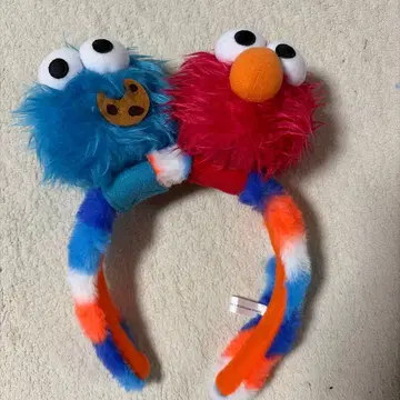 엘모와 쿠키 몬스터 머리띠