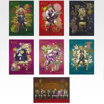 죠죠 제일복권 I상 클리어 포스터 컴프 세트 JOJO WORLD