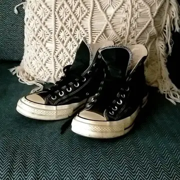 구형 패치 컨버스 CT70 HI BLACK 26.5 8inch