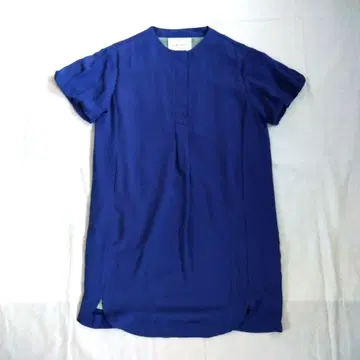 펠리시모 파란색 반팔 원피스 외출 이벤트에도