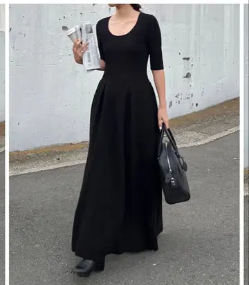 gypsophila 리파인 슬리브 원피스