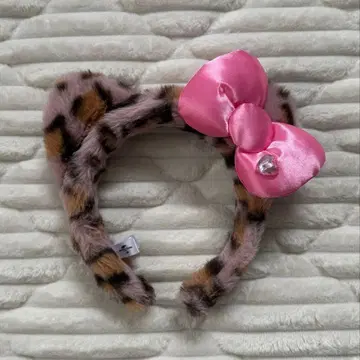 키티 레오파드 무늬 머리띠