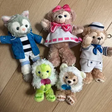 더피 프렌즈 봉제 인형 키링 세트