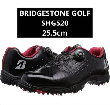 브릿지스톤 골프화 블랙/빨간색 SHG520