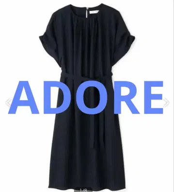 ADORE 이지 조젯 원피스 네이비 정가 4.2만