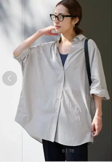 FRAMeWORK 오버 사이즈 스트라이프 셔츠