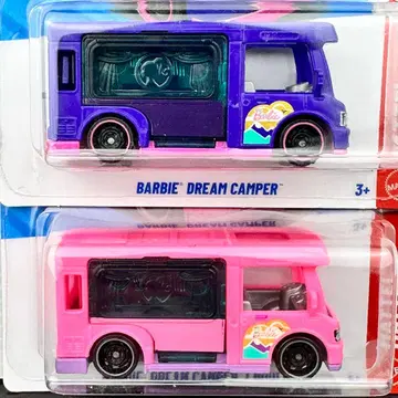 핫휠 미니카 미국판 바비 드림 캠퍼 2대 세트