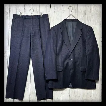 [ VINTAGE 수트 셋업 ] DAKS 스트라이프 네이비 M