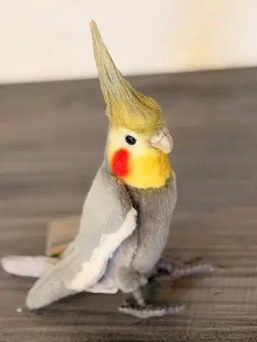 Hansa제 오카리나 앵무새 봉제 인형 그레이