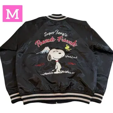 PEANUTS 후지산 디자인 스카잔 스누피 자수