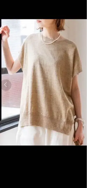 IENA Pasha 린넨코튼 와이드 V넥 가디건 세트