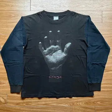 사진 손바닥 롱T 90s vintage 투톤