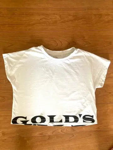 [한정품] 화이트 반팔 T셔츠 GOLD'S GYM