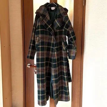 emi+ 오버 사이즈 울 혼방 롱 코트 L 사이즈