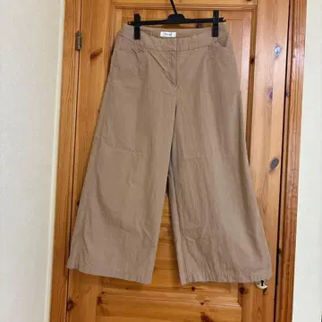 PINORE 베이지 와이드 팬츠 38