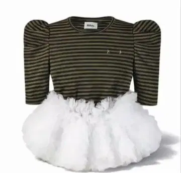 팝업 한정판 Bibiy 정품 FRANCINE TULLE TEE