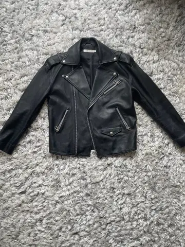 moussy 블랙 라이더 자켓 L 사이즈