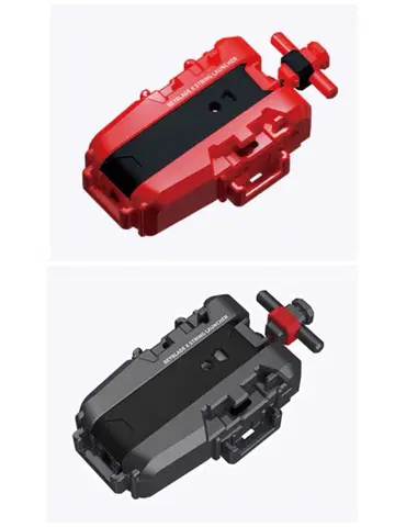 [ 새상품 ] 베이블레이드 X 스트링 런처 2종 세트 레드+건메탈