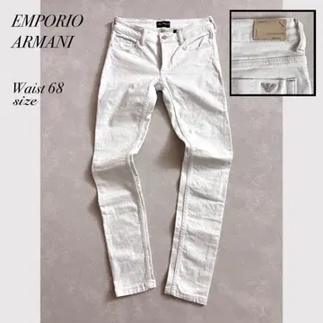 엠포리오 아르마니 DAKOTA 화이트 데님 스키니 컬러풀 네프 봄/여름