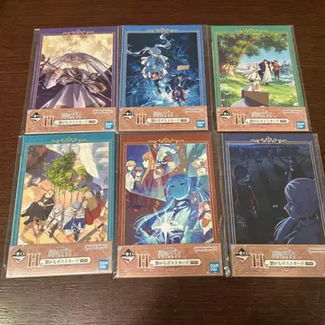 제일복권 장송의 프리렌 H상 이어지는 엽서 6종