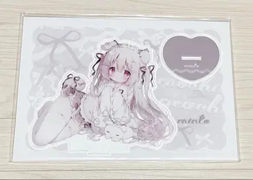 복숭아콩 꼬마떡 아크릴 스탠드 아크릴 피규어 민토쨩 A5 프레임