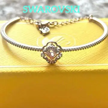 스와로브스키 una 뱅글 클로버 핑크 스파클링 댄스