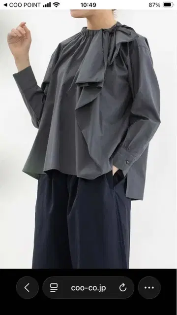 완판템! 미사용 새상품! nop de nod. 노프드누드/리본 블라우스