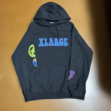 XLARGE 엑스라지 후드티 꽃 L 사이즈 블랙