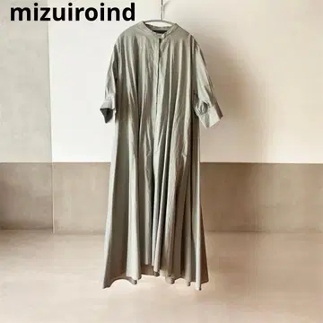 새상품급 mizuiroind 미즈이로 인드 플레어 셔츠 원피스