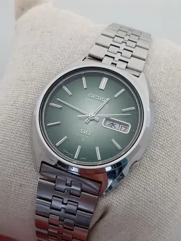 Seiko 세이코5 아쿠타스 SS 자동 시계 그린 다이얼 작동