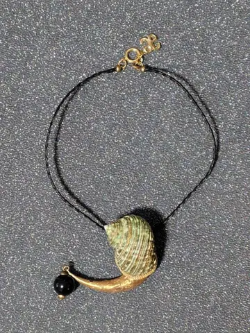 이탈리아제 Elegance 조개 디자인의 목걸이 빈티지