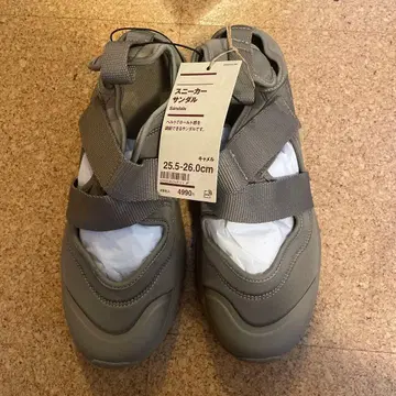 무인양품 스니커즈 샌들 카멜 25.5-26.0cm