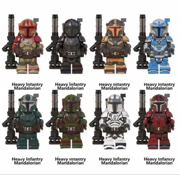 만달로리안 아머드 미니 피규어 8종 스타 워즈