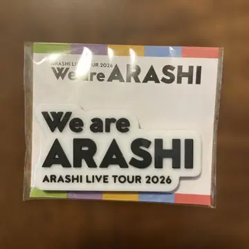 We are ARASHI LIVETOUR 2026 로고 마그넷