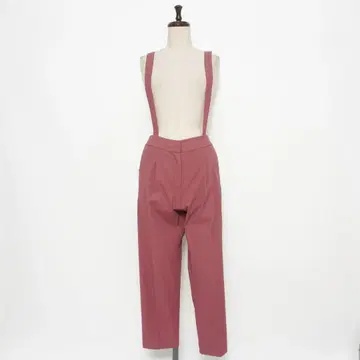 PLST 린넨 블렌드 서스펜더 팬츠 2way 핑크 S*ND1055