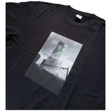미사용 새상품 가부키초 타워 한정판 에반게리온 T셔츠 블랙 XL 사이즈