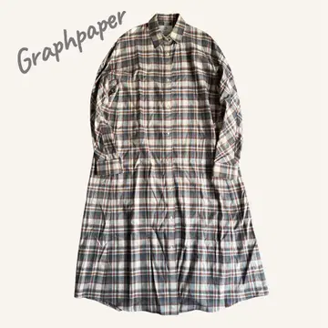 Graphpaper THOMAS MASON 롱 셔츠 원피스 ( D )