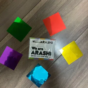 아라시 We are ARASHI 로고 마그넷 종이 조각 새상품
