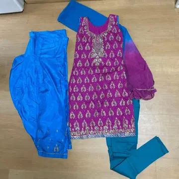 펀자비 드레스 인도 민족 의상 볼리우드