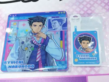 혜택 (나루호도 류이치, 2개) 역전재판 카페 중국 아크릴 코스터 & 택