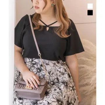 CLETTE 오리지널 크로스 넥 플레어 소매 풀오버 3L