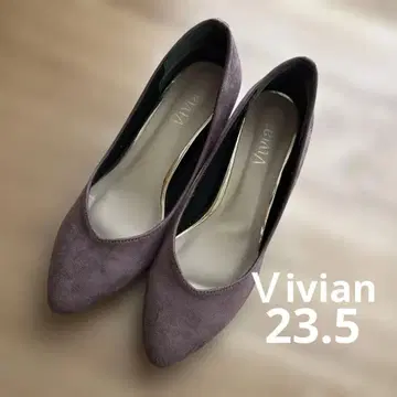 [ Vivian ] 퍼플 스웨이드 스틸레토 하이힐